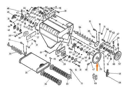 Звездочка Н 022.020-18 (Z=71, t=15,875): купить в Воронеже