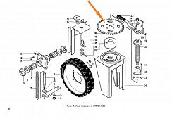 Звездочка ЗП 01.402 (t=19.05 z=44): купить в Воронеже