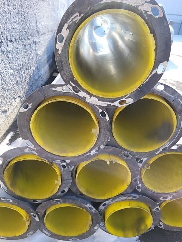 Зернопровод Ф=200 (длина 2м, толщина 2мм) с футеровкой полиуретан 3мм: купить в Воронеже