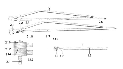 Тяга привода щеточной спаренная К-547: купить в Воронеже