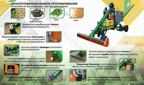 Протравливатель семян ПСК-15 с аспирацией: купить в Воронеже