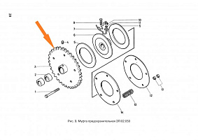 Звездочка ЗП 02.210/02.140 z=36, t=25.4: купить в Воронеже