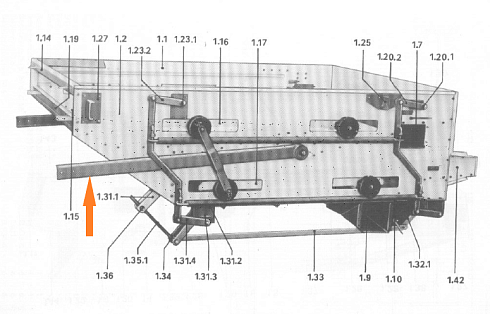 Шатун нижнего решетного стана с саленблоком К-547: купить в Воронеже