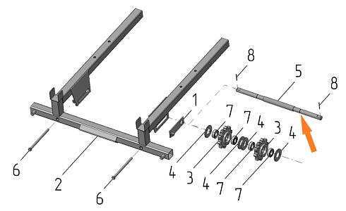 Ось А 150-06.11 (ПЗС 150.02.671): купить в Воронеже