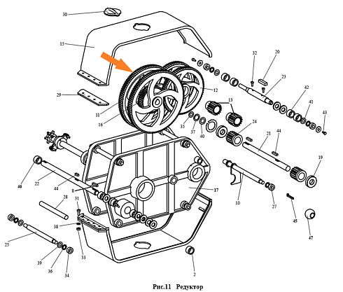 Блок зубчатый ОВИ 06.220 (Z=103, 44 ф=25): купить в Воронеже