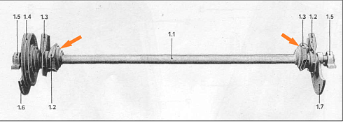 Подшипниковый узел главного вала с эксцентриком К-527,К547: купить в Воронеже