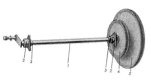 Вал привода щеточной тележки (Голый)  К 531 (без корпусов): купить в Воронеже