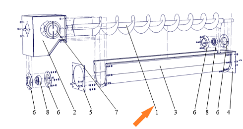 Шнек СВУ 60.03.210А: купить в Воронеже Шнек СВУ 60.03.210А: купить в Воронеже