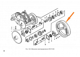 Шкив ЗЭ 07.103 Фвнеш.=233, Фвнутр.=25: купить в Воронеже