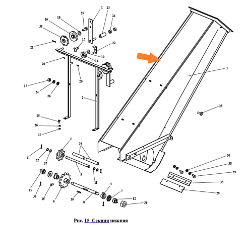 Секция нижняя ЗПМ 05.010: купить в Воронеже