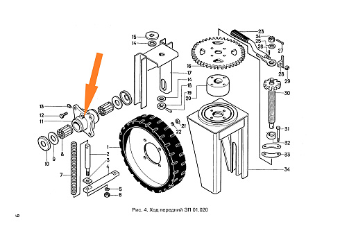 Ступица ЗПТ 1007 (ход передний): купить в Воронеже