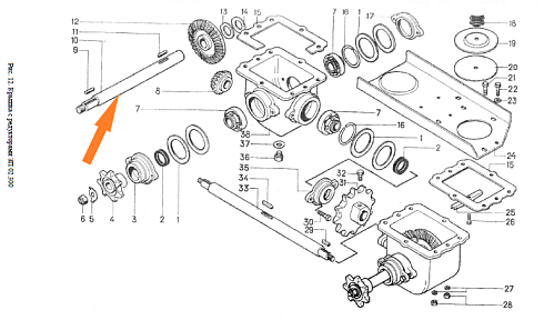Вал ЗП 02.616 питатель, боковой: купить в Воронеже