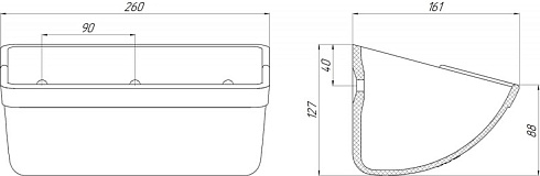 Ковш норийный полимерный МАСТУ 110: купить в Воронеже