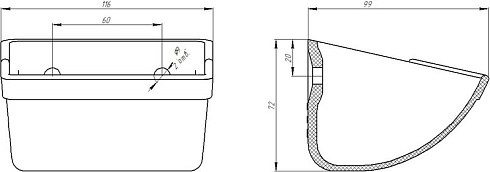 Ковш норийный полимерный МАСТУ 006: купить в Воронеже
